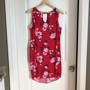 Old Navy red floral dress